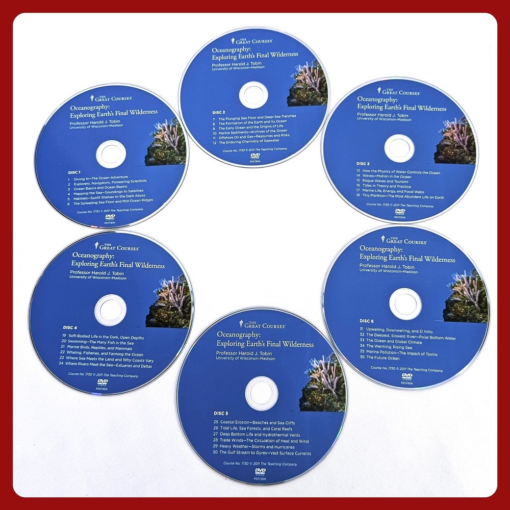 Oceanography: Exploring Earth's Final Wilderness 6 DVD Set The Great Courses